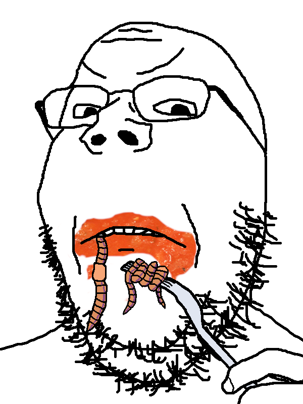 гейпджек, ест вилкой, злится, червей.png