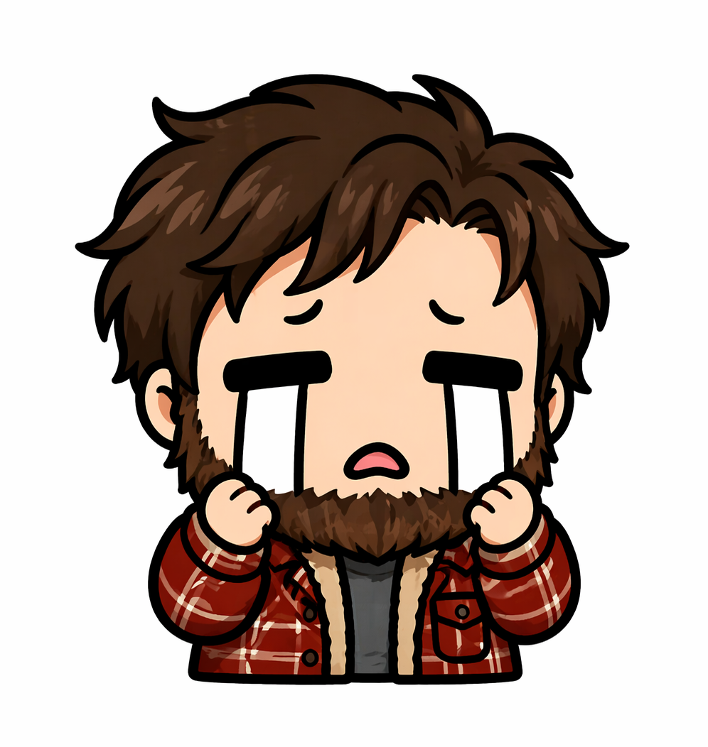 Josh Moon - crying emoji - flannel shirt edition.png