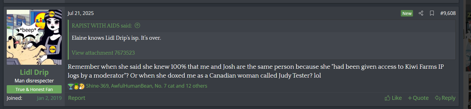Lidl Drip tries to discredit Elaine.png