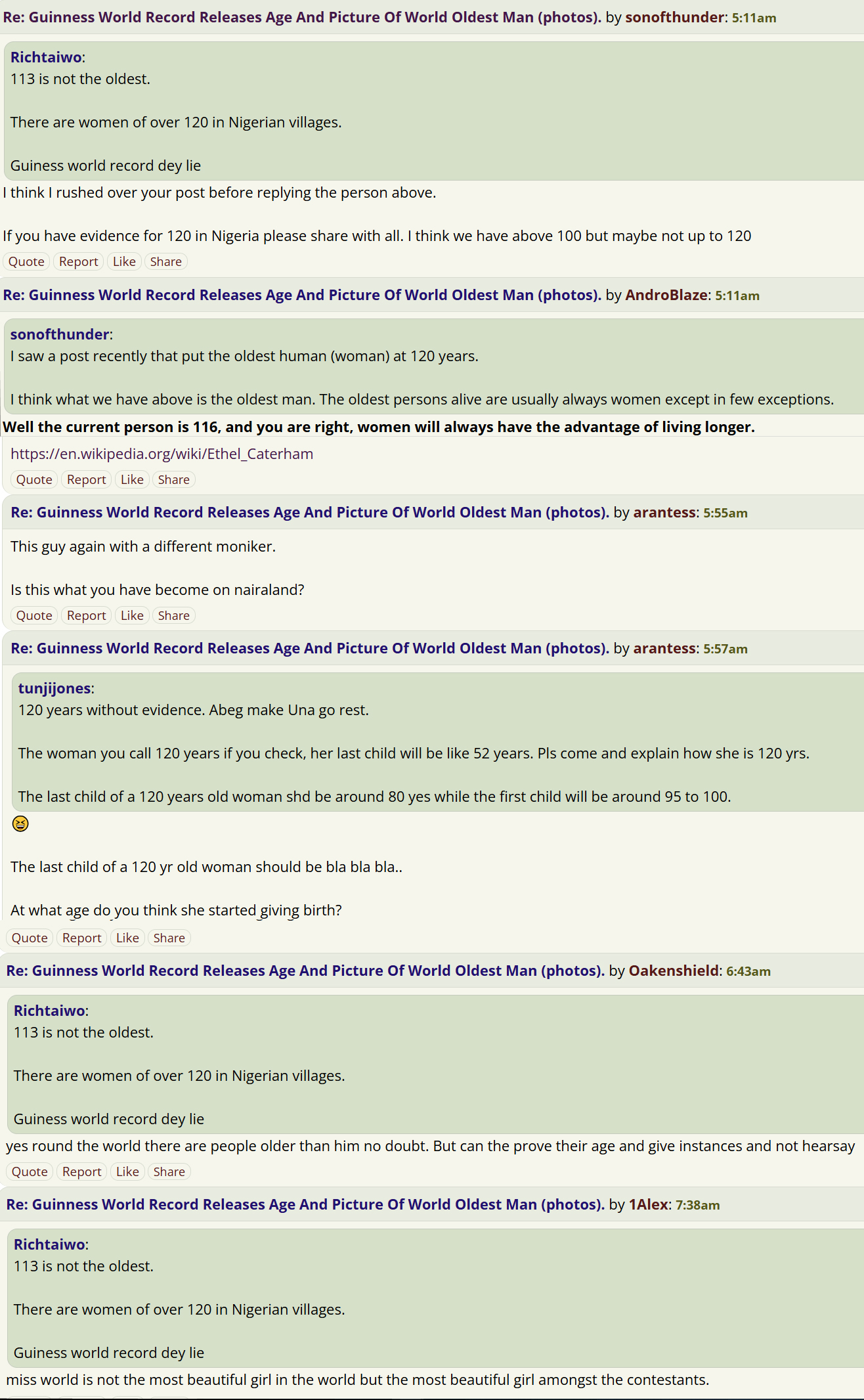 Nairaland forum Worlds Oldest Person Slide 3.jpg