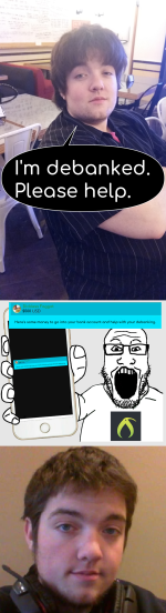 Josh Moon's debanked lie and KF simps eating it up.png
