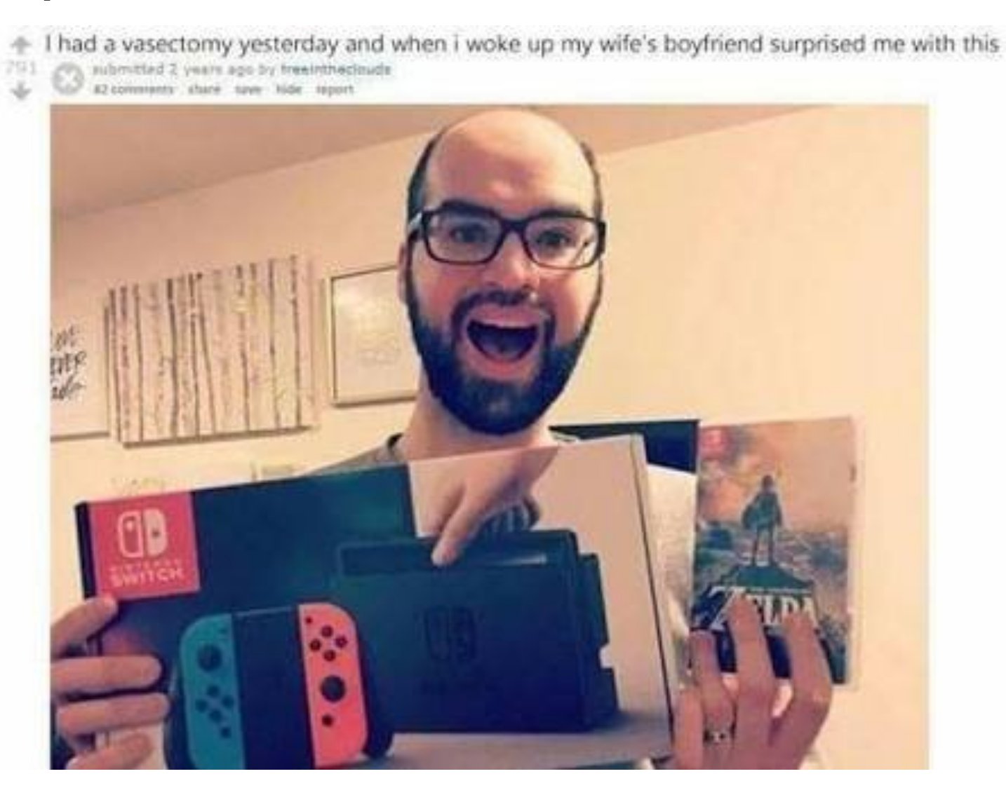 Prophet Speaks on Twitter: I had a vasectomy yesterday, and when I woke  up, my wife's boyfriend surprised me with this present.! #mgtow #boysmatter  #gentlemensclub #toxicfemininity #kukslovekoks #soyboy  https://t.co/H6JR6FNEAw / Twitter